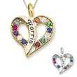 ZALES 10K Gold Passionate Heart Pendant by ArtCarved (1 Name and 12 Stones) family jewelry 11Pg1U2X2uL ZALES 10K Gold Passionate Heart Pendant by ArtCarved (1 Name and 12 Stones) family jewelry