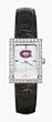 Montreal Canadiens Ladies Allure Black Leather Strap Watch