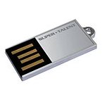 Super Talent STU4GPCS Pico-C 4GB USB Flash Drive, Chrome