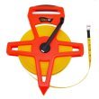 Lufkin 1709 1/2-Inch x 300 Hi-Viz Orange Open Reel Linear Fiberglass Tape