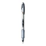 BIC Z4N11-BK BIC Z4+ Stick Roller Ball Pen, Translucent Brl, Black Ink, Extra Fine, 0.50 mm, Box of 12