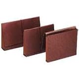 5-1/4'' Expanding Wallet with Elastic Cord, Reinforced, Legal, Red Fiber