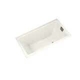 K-855-R-FE Tea-for-Two Cast Iron 3-Wall Alcove Mount Right Drain 66 36 Soaker Tub Frost