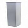 Square Waste Container, Untouchable, 23 Gallon, Gray RUB356900GRA