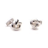 Ravi Ratan Sterling Silver Knot Cufflinks (RR-262)