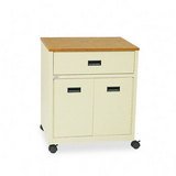 Mobile Steel Printer/Copier Stand, 24-7/8w x 20d x 29h, Oak