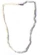 Tourmaline Necklace Gemstone Bead Jewelry 17 inches (rainbow004)