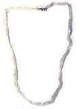 Tourmaline Necklace Gemstone Bead Jewelry 17 inches (rainbow004)