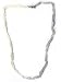 Tourmaline Necklace Gemstone Bead Jewelry 17 inches (rainbow004)
