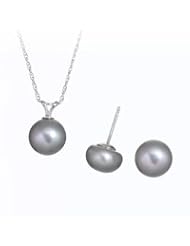 Cultured Freshwater Pearl Stud Box Set in Sterling Silver