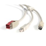 3FT 24V To Hosidenu+sb B Powered USB Cable