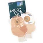 1 Piece Ostomy Drain With Microderm Washer Pre-cut 1 1/8 Stoma Clear - Case of 10