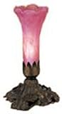 Meyda Tiffany 11336 Buffet - Table Lamp, Mahogany Bronze Finish with Cranberry