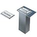 San Jamar H2001 Stainless Steel In-Counter Fullfold Classic Napkin Dispenser, 750 Plus Capacity, 7" Width x 19-5/8" Height x 5-1/2" Depth, Chrome