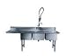 Win Holt Equipment Group Triple Compartment Bakery/Deli Sink, 19 x 28 Tub w/One Left-Hand Drainboard