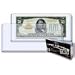 BCW 7.75 x 3.5 - Large Bill Currency (Dollar Bill) Holder - Pack of 25 Toploaders - Currency and Coin Collecting Supplies