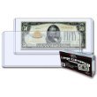 BCW 7.75 x 3.5 - Large Bill Currency (Dollar Bill) Holder - Pack of 25 Toploaders - Currency and Coin Collecting Supplies