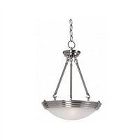 Kenroy Home 91842BS Lumix 2-Light Pendant in Brushed Steel - 91842BS,