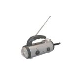 Dynamo radio flashlight with flashing led light & siren