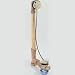 Mountain Plumbing Products 22 in. Solid Brass Cable-Operated Bath Waste , Overflow Trim - BDR20SBR22