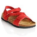 Betula Suede Ankle-Strap Sandals with Laser Detail