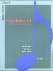 Bach: Individual Piano Pieces I (Music Scores)