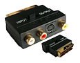 Hibaba Gold Plated In/Out SCART Switch Adapter