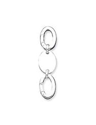 Sterling Silver Oval Key Ring