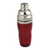 Stainless Steel and Red Acrylic Shaker, 16 Ounce (04-0454)