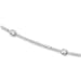 Sterling Silver Diamond Cut Bead Chain w/Flower - 16
