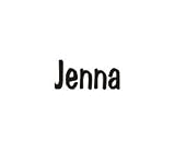 Clearly Charming Jenna RED HEART Laser Name Italian Charm Link