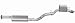 Gibson 617403 Stainless Steel Single Exhaust System