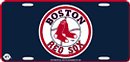 Boston Red Sox Metal Logo License Plate
