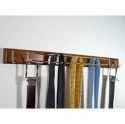 IMAGE OF Tie & Belt Rack- 20 Tie Pegs & 4 Belt Hooks- Walnut Finish