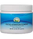 Nature's Sunshine Focus Attention Powder Dietary Supplement Formulated to Improve Concentration 3.3 Oz.