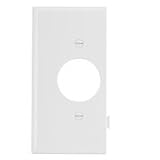 Snap Toggle Single Receptacle End Plate, White