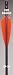 AAE ELITE PLASTIFLETCH 3-7/8' -- PACK OF 100Color: Fire Orange