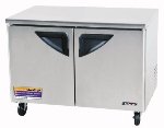 Turbo Air TUR-48SD - Undercounter Refrigerator w/ 2-Solid Doors, 12-cu ft, Stainless