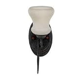New Albany Antique Iron Wall Sconce with India Scavo Glass