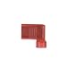 Panduit DNFR18-250FIB-L Right Angle Female Disconnect, Nylon Fully Insulated, Funnel Entry, 22 - 18 AWG Wire Range, Red, 0.250 x 0.032" Tab Size, 0.178" Max Insulation, 0.37" Width, 0.21" Height, 0.6" Depth, 0.58" Length (Pack of 50)