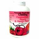 C-500mg Natural Fruit Chews - Passionfruit, Peach & Mango, 90 chewable