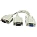 QVS CC317Y Serial Splitter - Db-9 (F) to Db-9 (M)