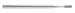 Diamond Point 3/32" Shank Flat Cylinder 2.5mm