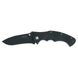 Maxam  Liner Lock Knife with Stainless Steel Black Textured Finish Honed Blade KNIFE
