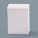 Wall-Mount Sanitary Napkin Disposal Receptacle - White Painted Heavy Gauge Steel, EA