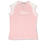 Baseball Shirt - Baltimore Orioles Juniors Pink Sleeveless Top