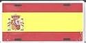 Spain Flag License Plate