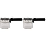 Krups XS1505-2PK Espresso Carafe with Black Handle, 2 Pack [620172-2pk]