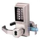 Simplex LL1021R-05-41 Pushbutton Lock, Antique Brass Finish