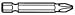 #2 Sq. Drive Bit Cookie Jar - 04346 2In. Sq Recess #2 Bit